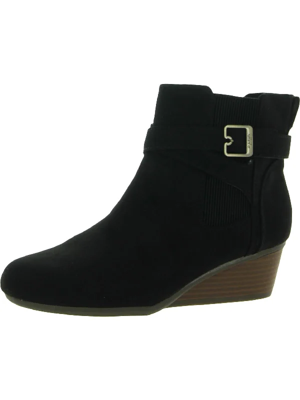 Berlin Womens Faux Suede Ankle Booties