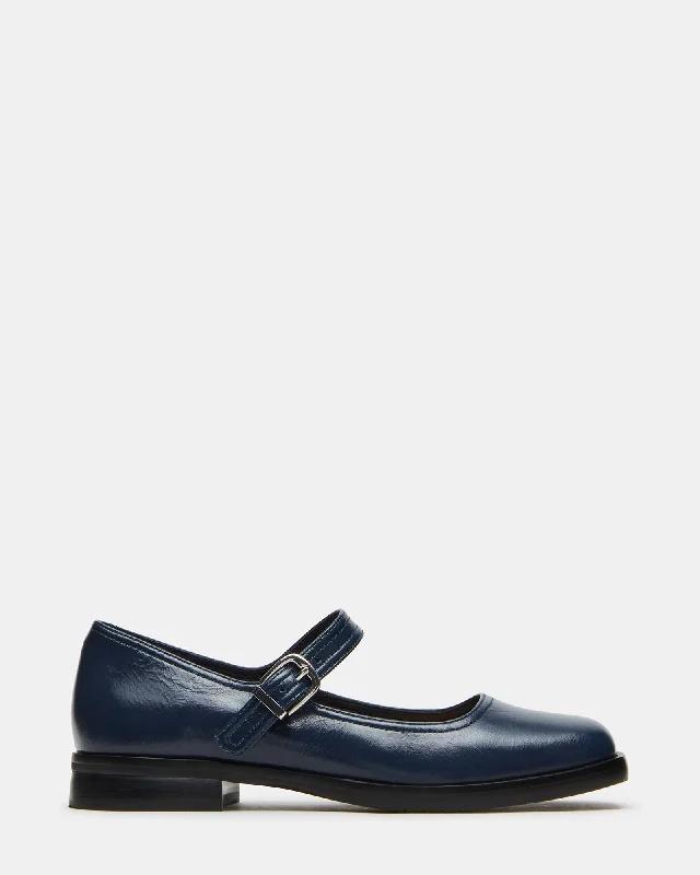 DELANCY NAVY LEATHER