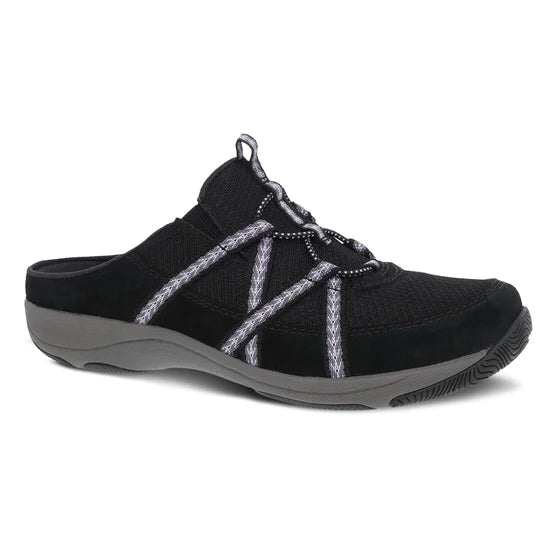 Hayleigh Black Suede/Nylon