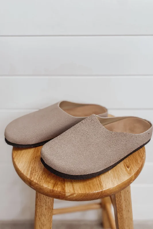 Suede Round Toe Slip-Ons