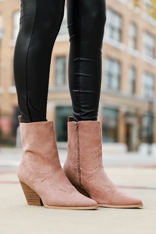 FINAL SALE - Take Your Bets Brown Western Booties