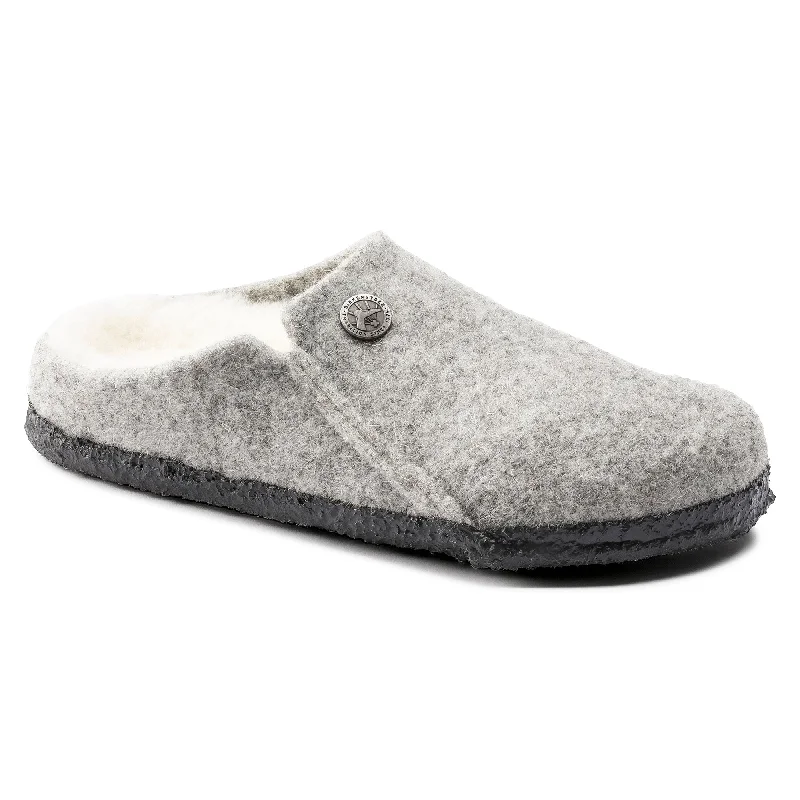 Birkenstock Kids Zermatt Shearling light gray wool/natural shearling