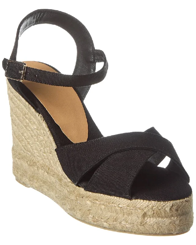 Castañer Blaudell 80 Canvas Wedge Espadrille