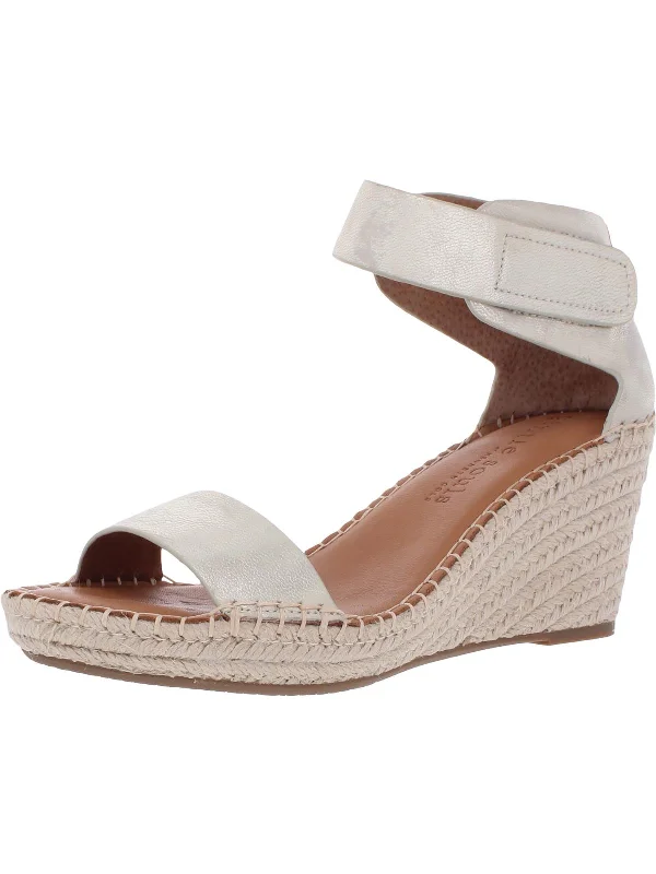 Charli Womens Suede Ankle Strap Espadrilles