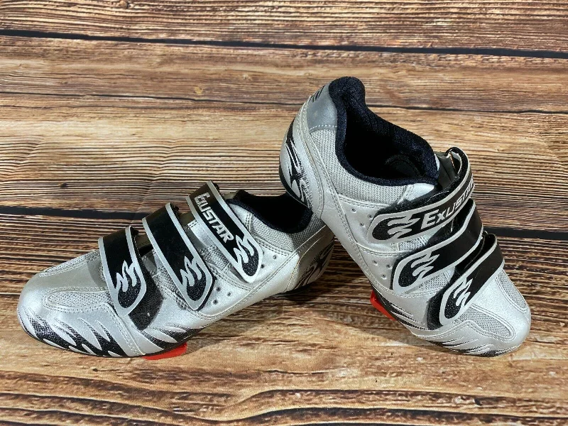 EXUS Road Cycling Shoes Biking Boots 3 Bolts Size EU39, US6.5, Mondo 250