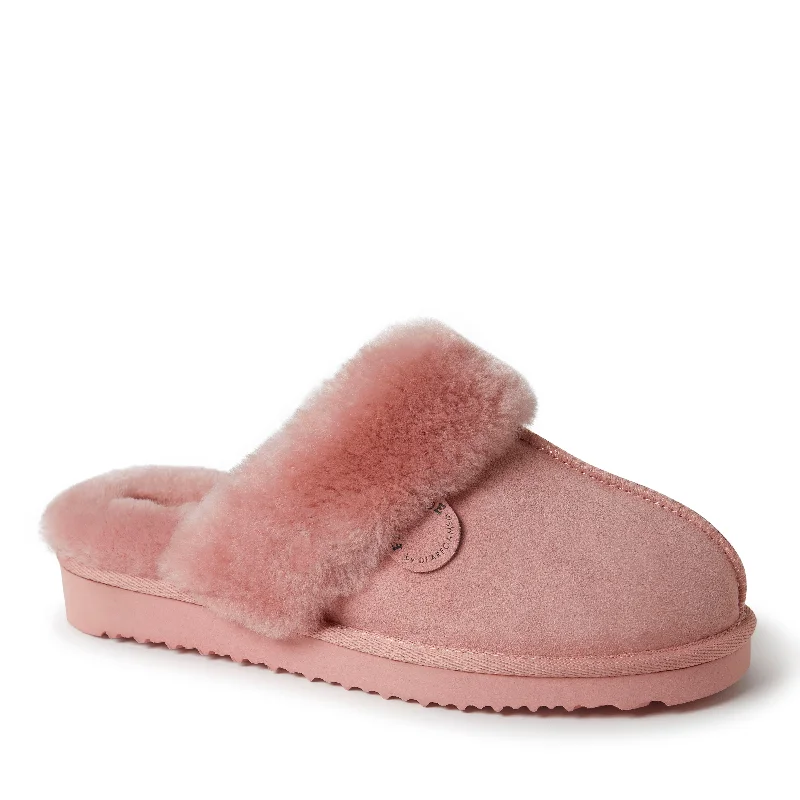 Fireside By Dearfoams Women's Sydney Genuine Shearling Scuff