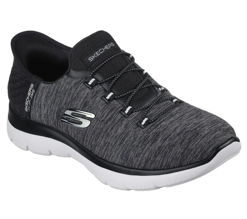 Skechers Slip-ins: Summits Dazzling Haze Black White Women's