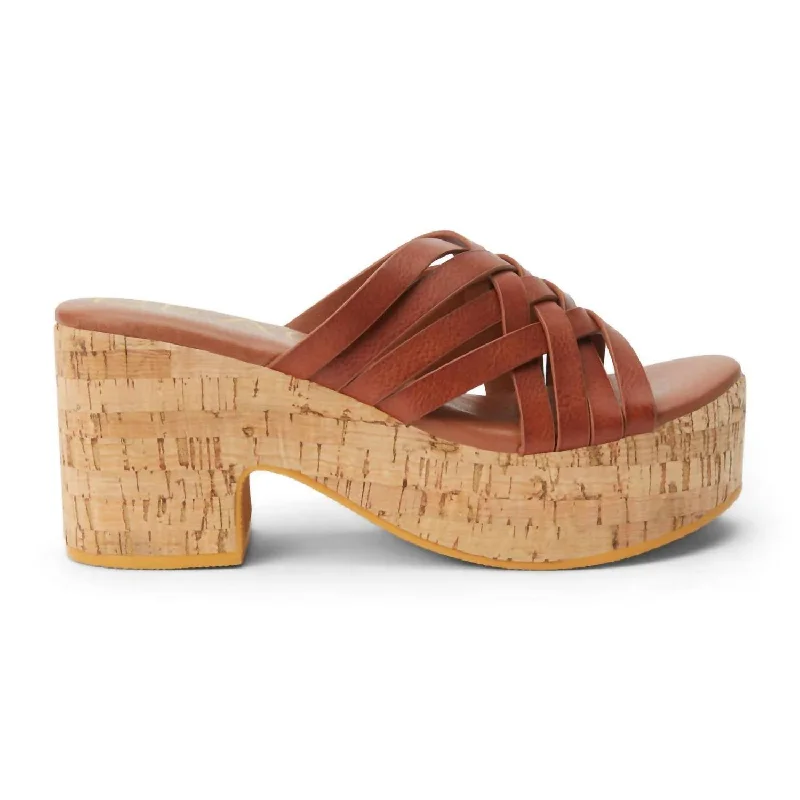 Women's Daydream Platform Heel In Cognac