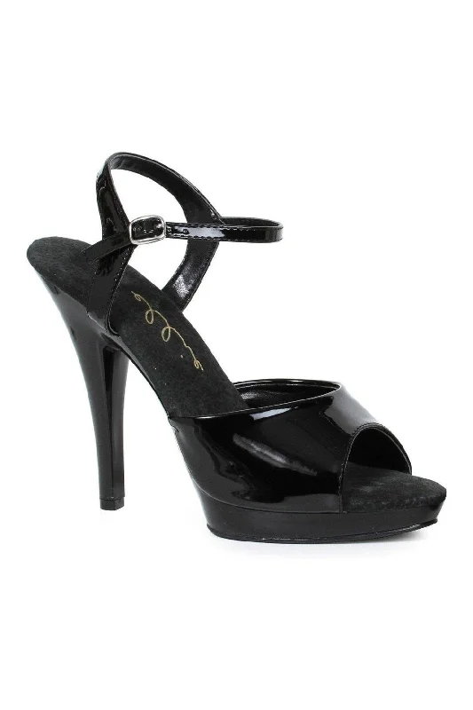 521-JULIET-Wide Width Fashion Sandal | Black Patent