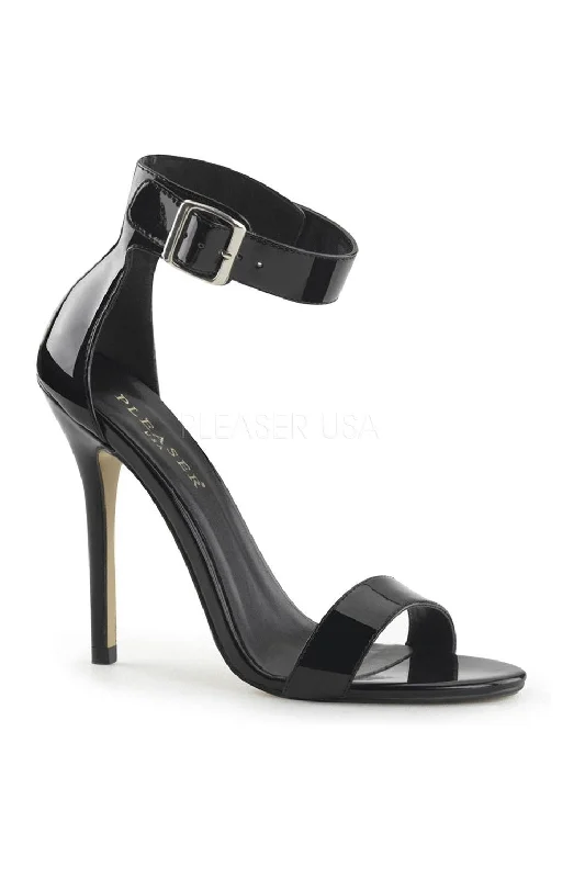 AMUSE-10 Sandal  | Black Patent