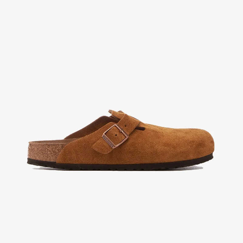 Birkenstock | BOSTON SUEDE LEATHER REGULAR  { BROWN