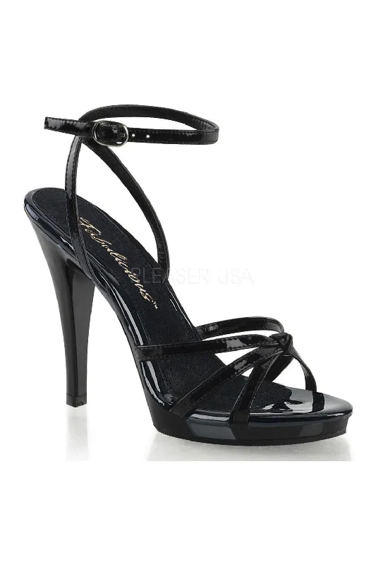 FLAIR-436 Sandal | Black Patent