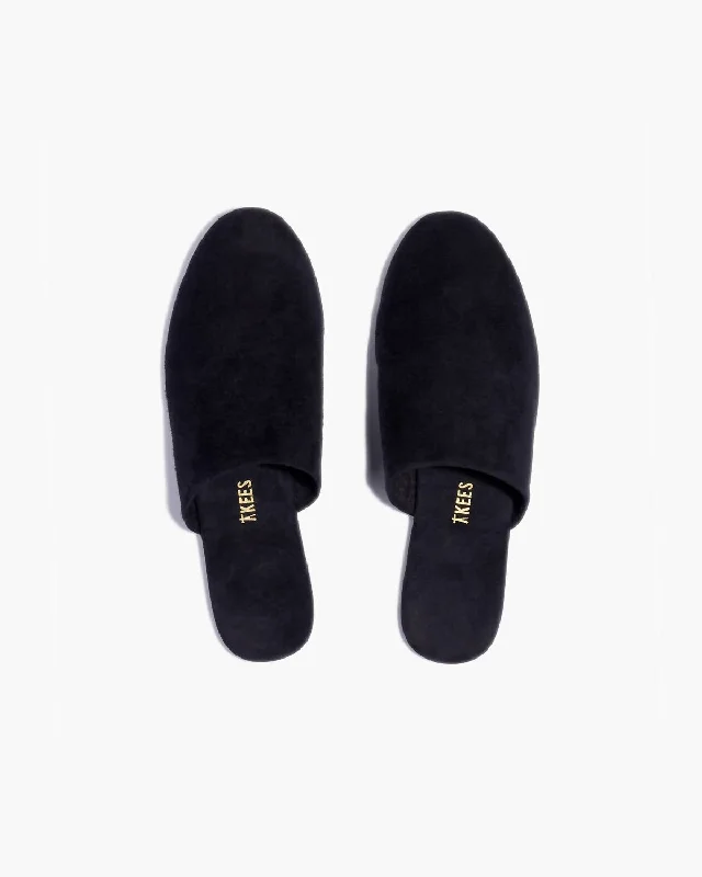 Ines Shearling Mule In Black