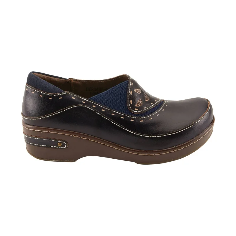 Spring Step L'artiste Women's Burbank Clogs - Navy